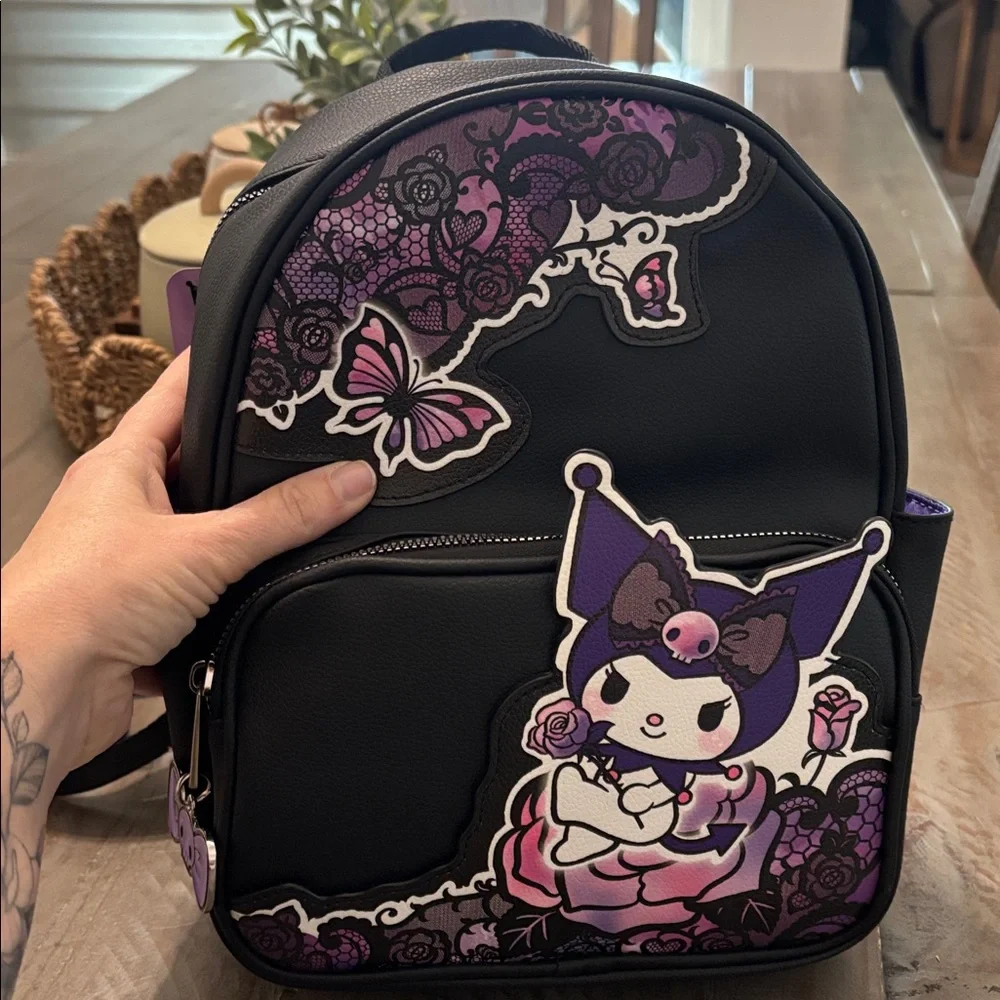 KUROMI Black and Purple Character Backpack - Picture 5 of 5